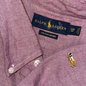 Polo Ralph Lauren Long Sleeve Button Down Stretch Oxford Men's 5XB Red Heathered